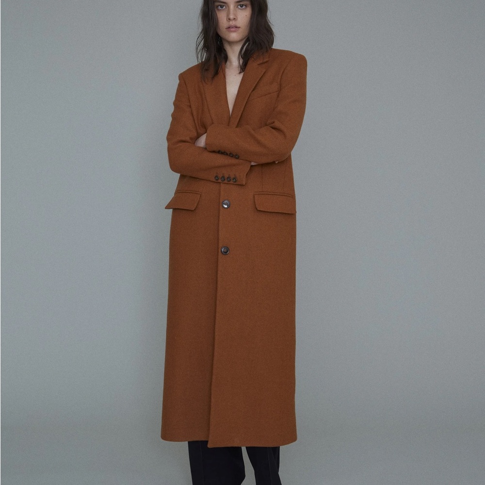 Thakoon Long Brown Coat